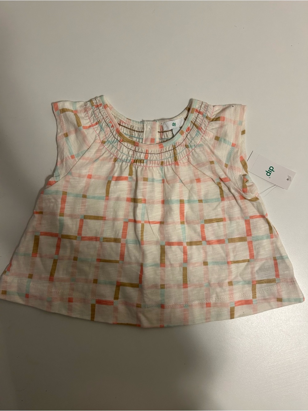 Pastel Plaid Sleeveless Dress